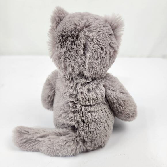 Ty Attic Treasures Kit the Kitty Cat Gray White Kitten Pink Nose 2017 Silky Soft - Picture 4 of 9